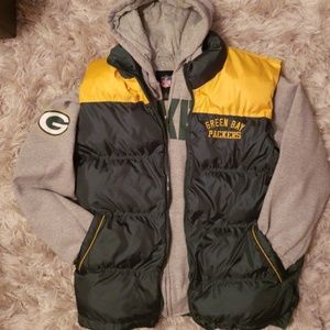 NFL Green Bay Packers Puffer Vest & Hoodie Set